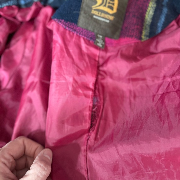 Y2K Dollhouse S Plaid Wool Blend Crop Jacket Utility Soft Grunge Mall Goth Punk - Picture 8 of 12